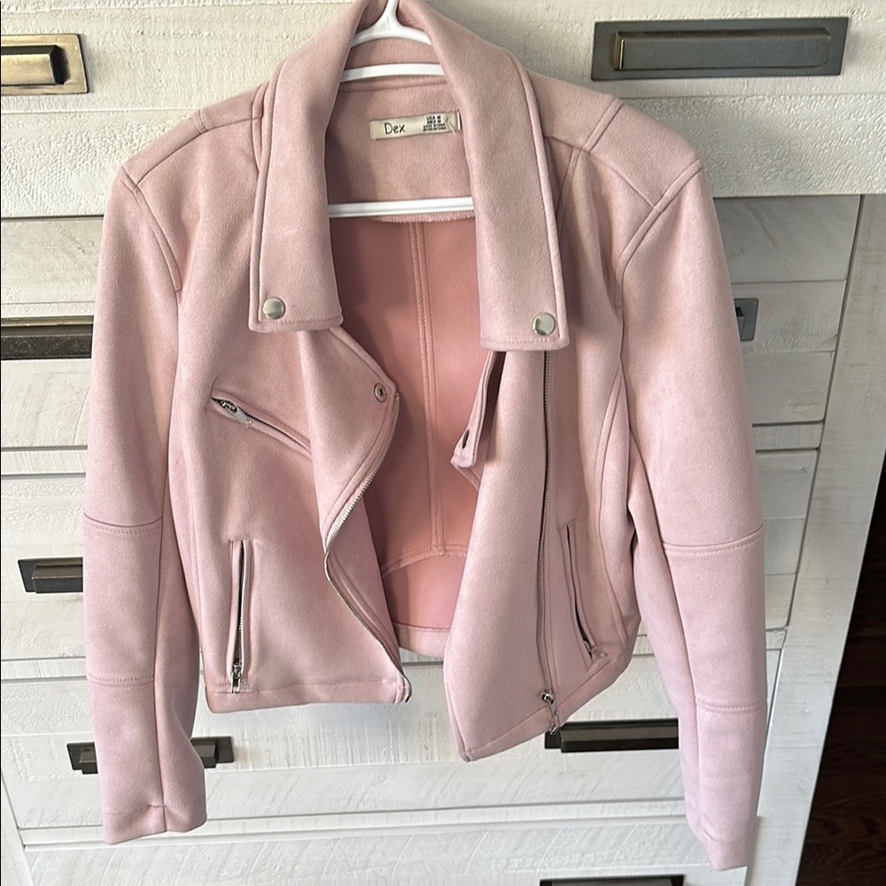 Dex Pink  Biker Jacket